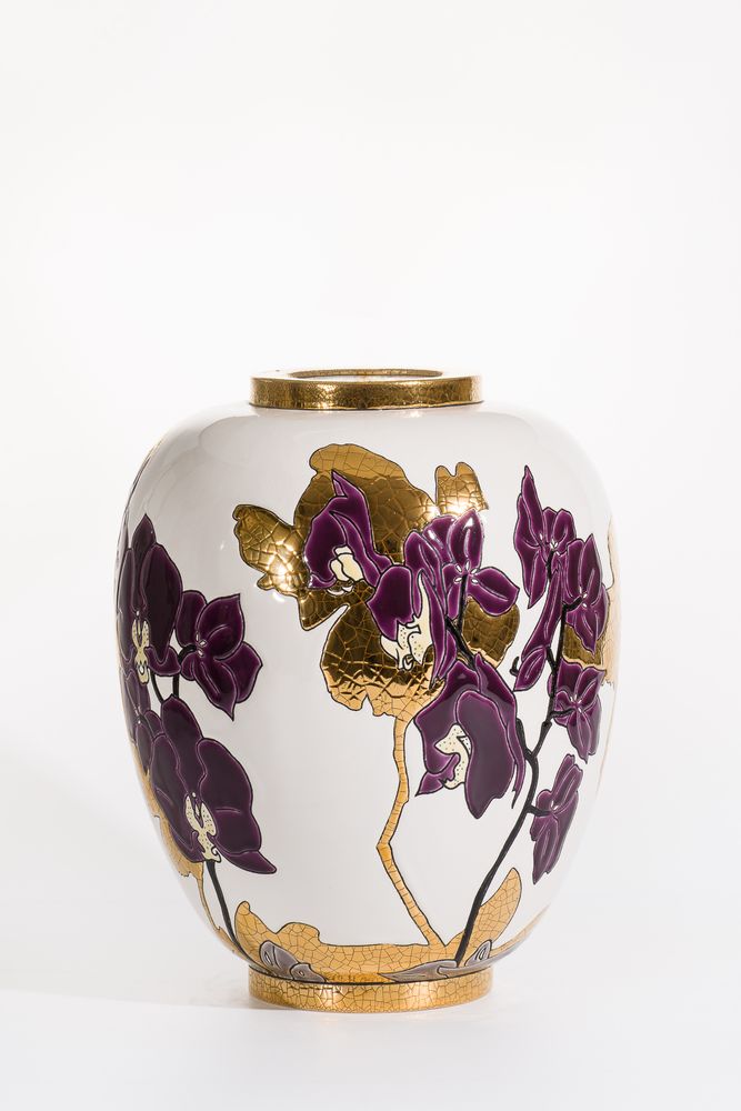 Objets de décoration - LAMPE NÉO PM - A L'OMBRE DES FLEURS / Nicolas BLANDIN - MANUFACTURE DES EMAUX DE LONGWY 1798
