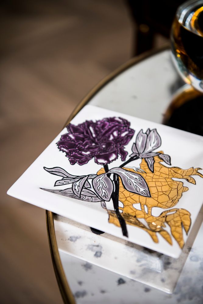 Objets de décoration - LAMPE NÉO PM - A L'OMBRE DES FLEURS / Nicolas BLANDIN - MANUFACTURE DES EMAUX DE LONGWY 1798