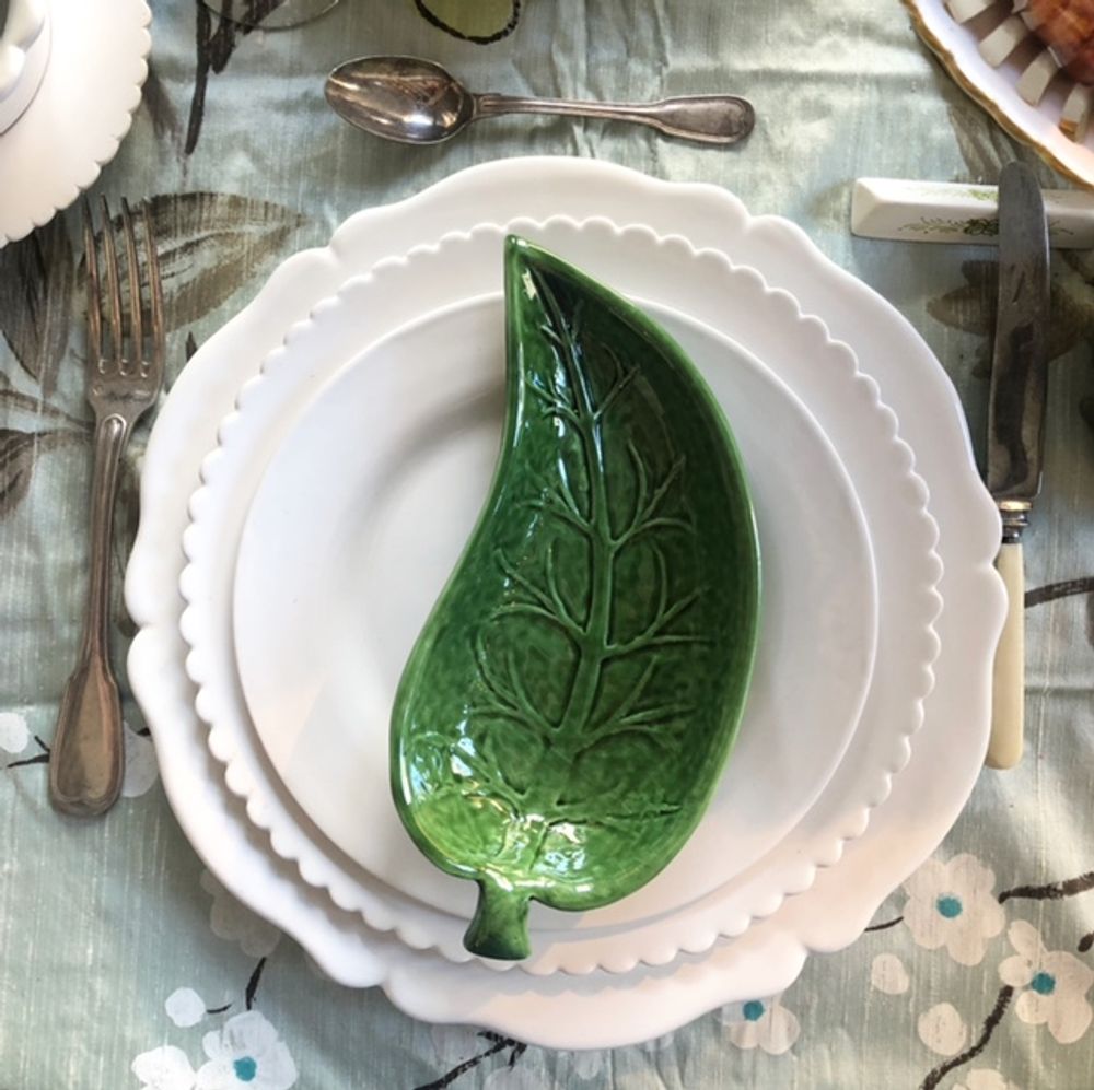 Objets de décoration - Assiettes Feuille - BOURG-JOLY MALICORNE