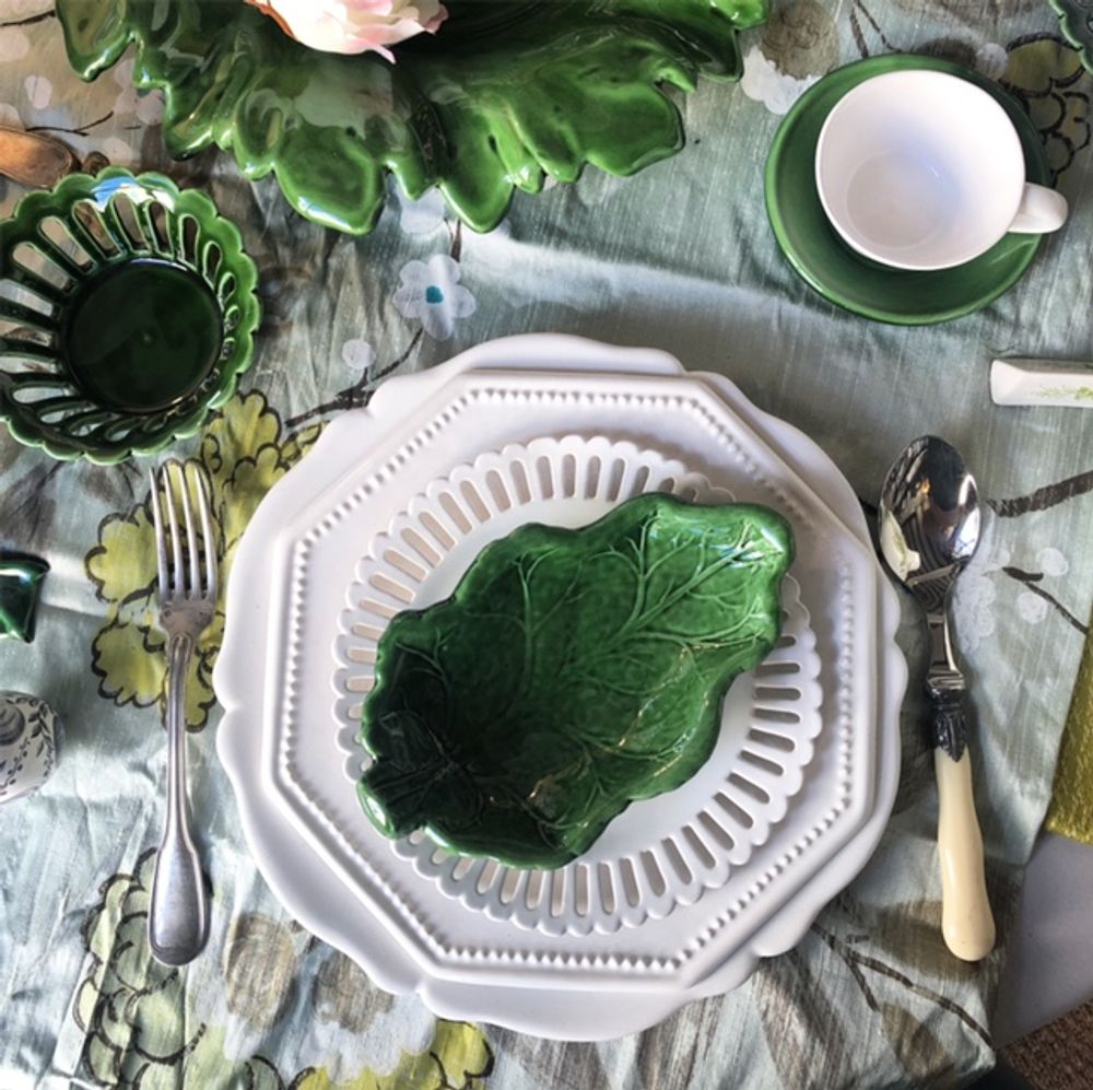 Objets de décoration - Assiettes Feuille - BOURG-JOLY MALICORNE