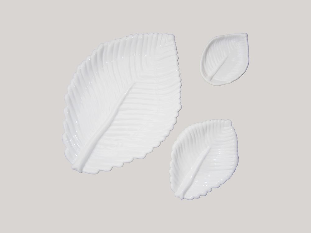 Objets de décoration - Assiettes Feuille - BOURG-JOLY MALICORNE
