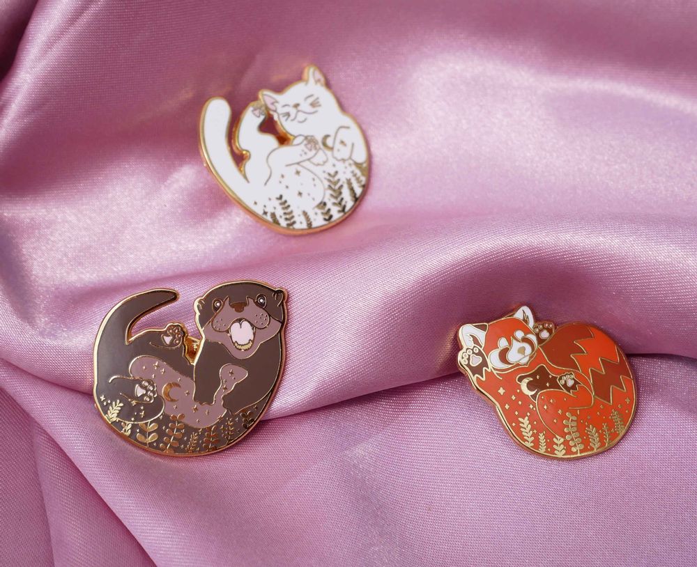 Cadeaux - Pin's Chat blanc - MALICIEUSE