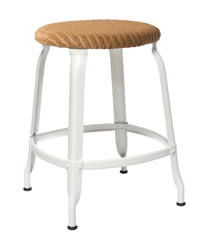 Sièges pour collectivités - Tabouret Nicolle® H45cm Loom et Métal - NICOLLE CHAISE