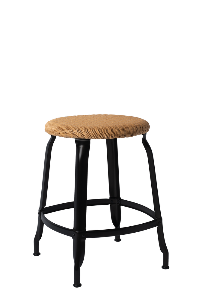Sièges pour collectivités - Tabouret Nicolle® H45cm Loom et Métal - NICOLLE CHAISE