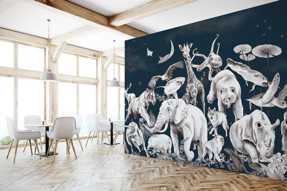 Other wall decoration - Wallpanel Noé Bleu Nuit - PAPERMINT