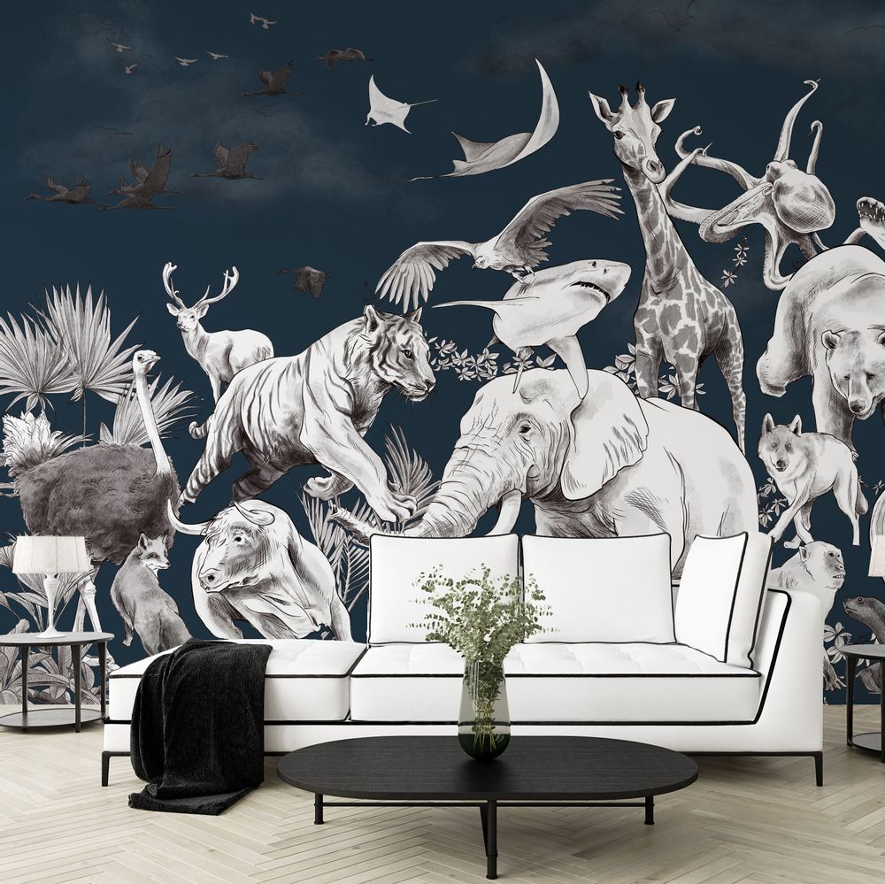 Other wall decoration - Wallpanel Noé Bleu Nuit - PAPERMINT
