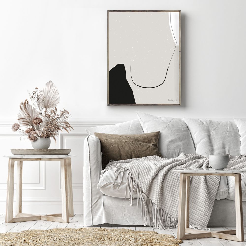 Poster - GREY ABSTRACT POSTER - XERALIVING