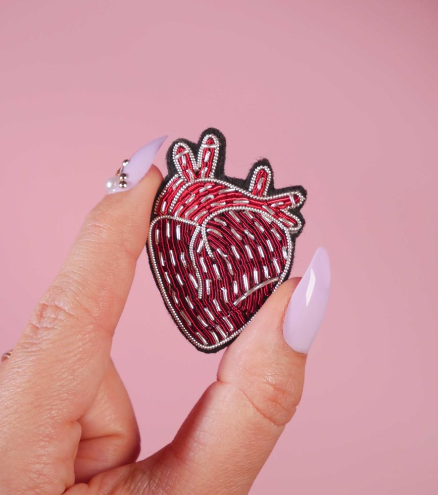 Apparel - Human Heart Brooch - MALICIEUSE