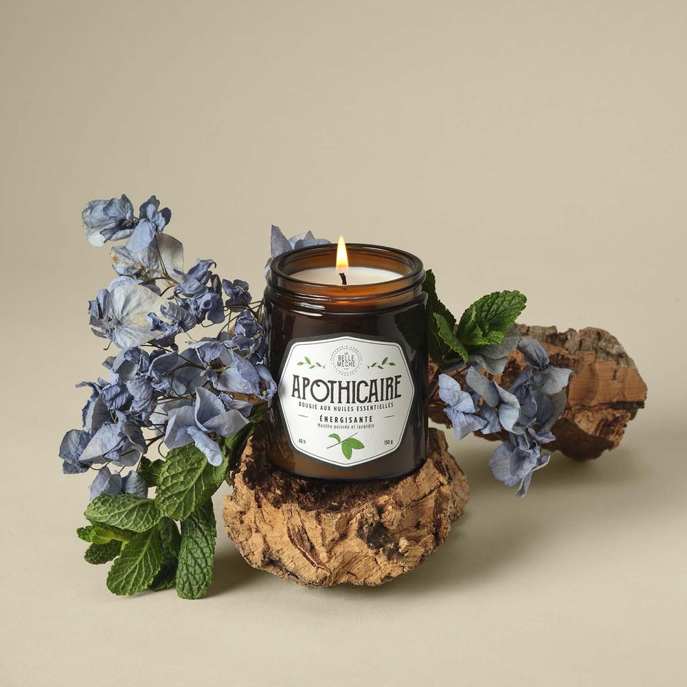 Bougies - Bougie aux huiles essentielles ENERGISANT. - LA BELLE MÈCHE