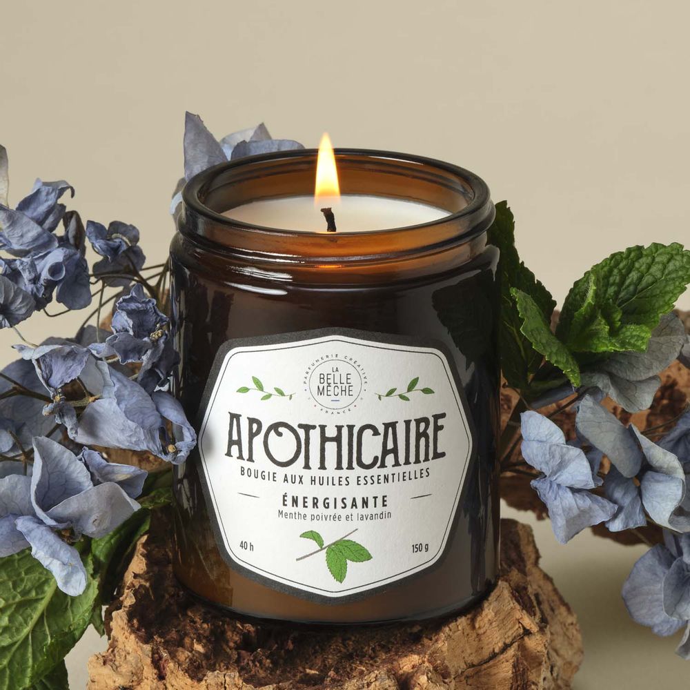 Bougies - Bougie aux huiles essentielles ENERGISANT. - LA BELLE MÈCHE