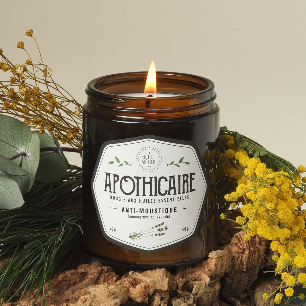 Candles - Essential oils candle anti-mosquitoes - LA BELLE MÈCHE