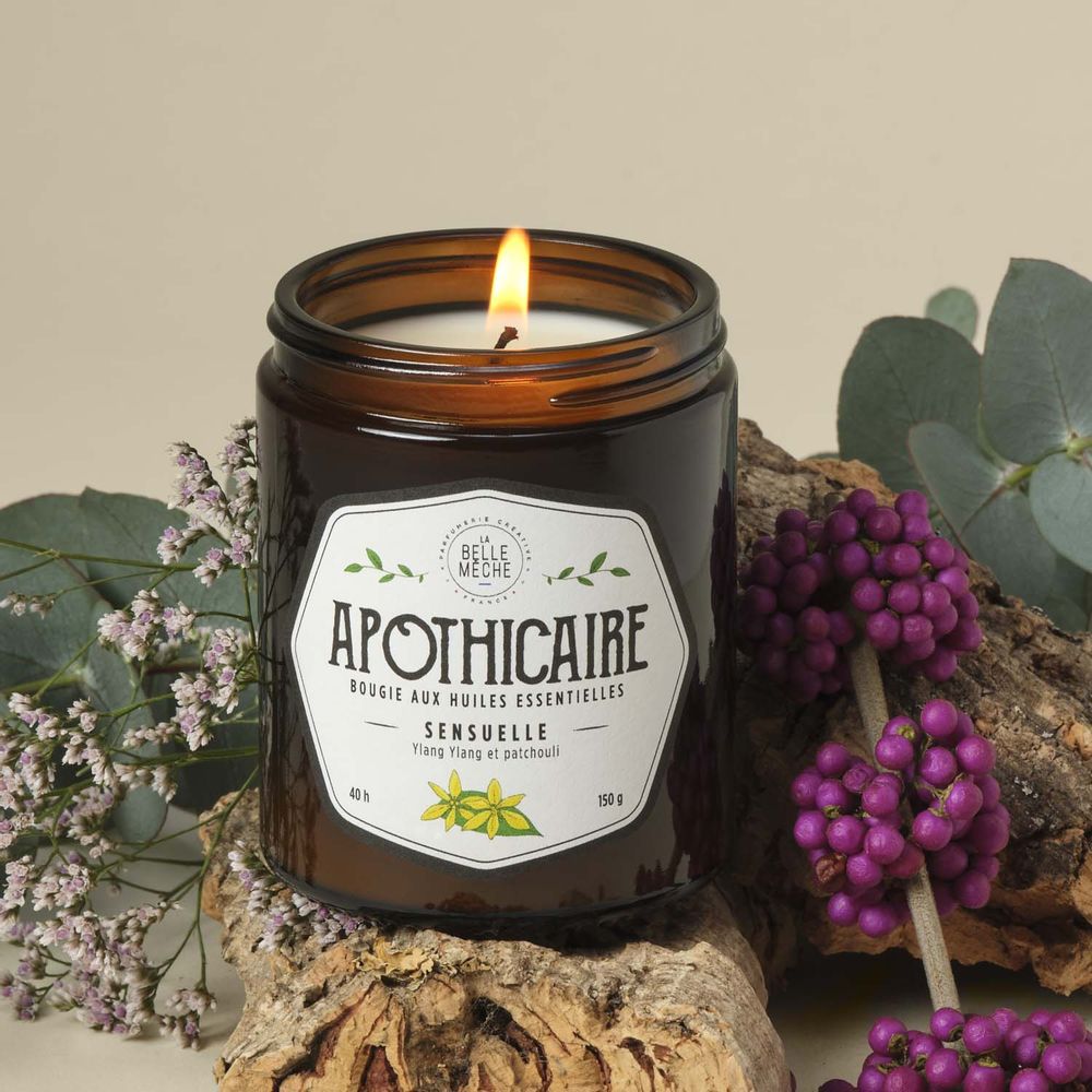 Bougies - Bougie aux huiles essentielles SENSUELLE - LA BELLE MÈCHE