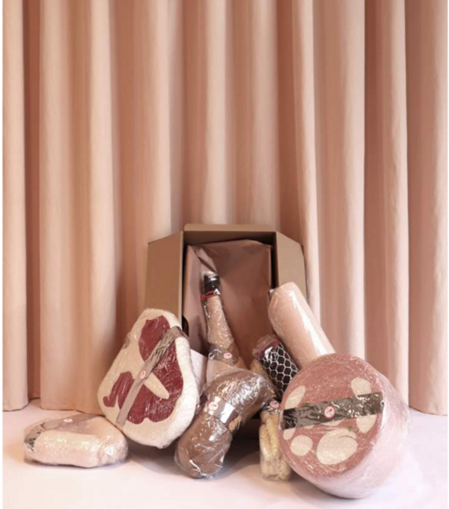Coussins textile - Mortadella Coussin pour ordinateur portable - AUFSCHNITT