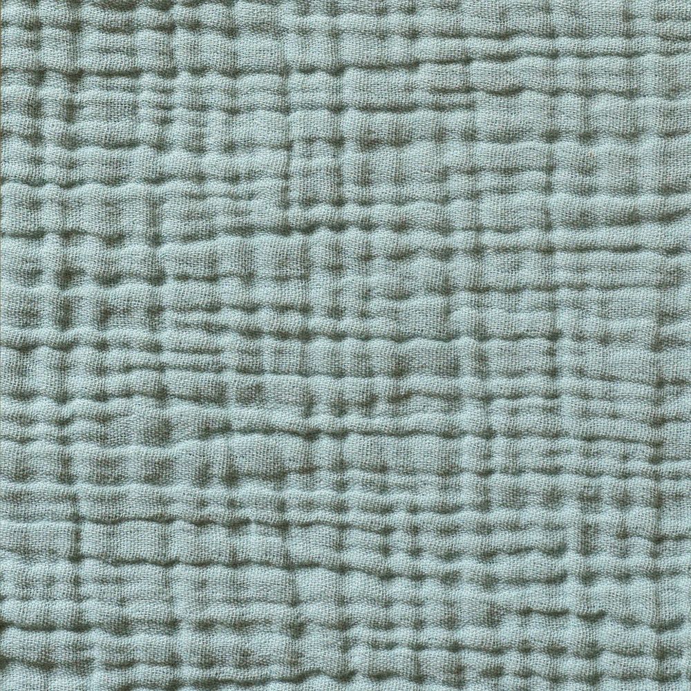 Linge de lit - Housse de couette en gaze de coton bleu minéral - MAISON D'ÉTÉ