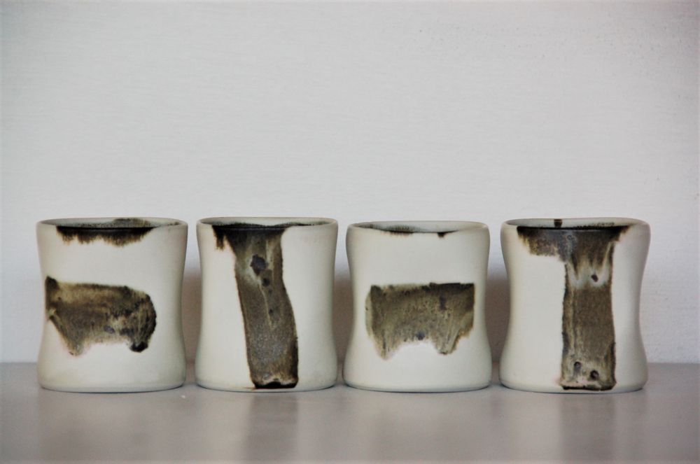 Tasses et mugs - Tasse à café carrée en porcelaine. - BLEU TERRE