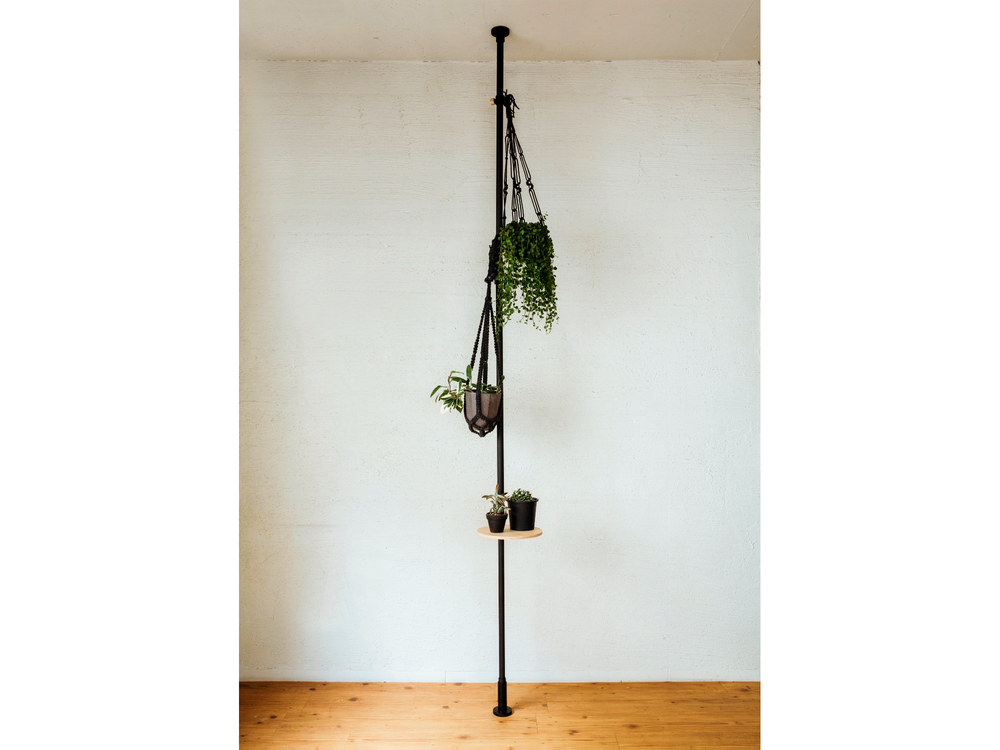 Shelves - 003 Tension Rod C Black (Vertical) - DRAW A LINE