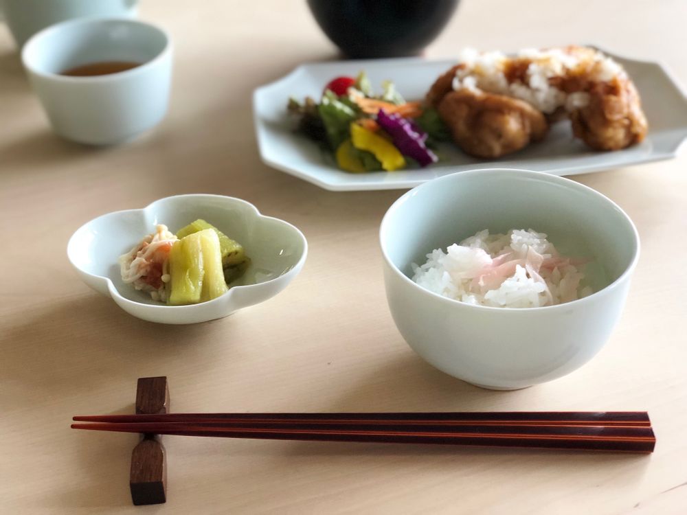 Ceramic - Mizu-mizu 10cm Rice Bowl - MIYAMA.