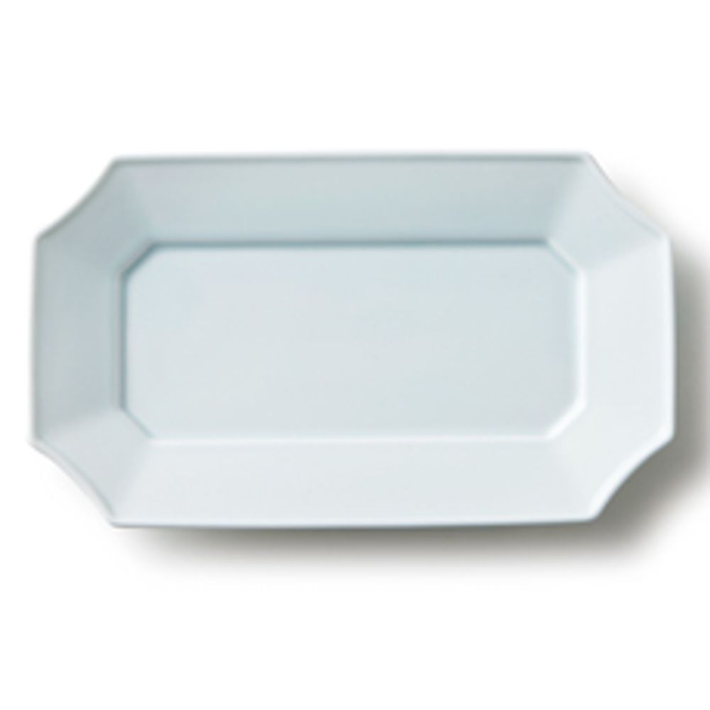 Ceramic - Mizu-mizu  14cm long plate - MIYAMA.