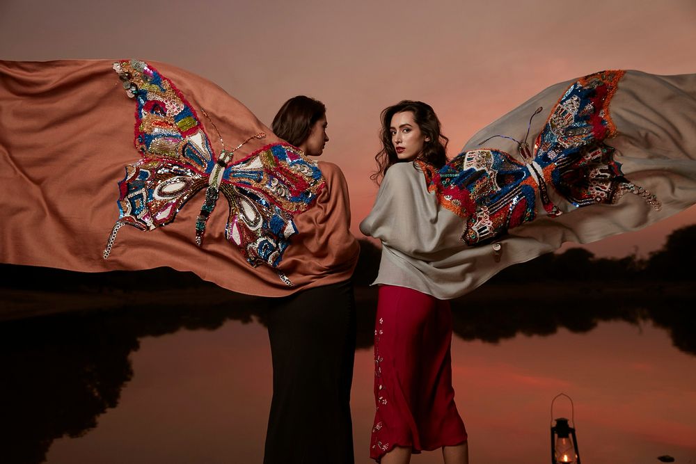Scarves - Glorious Butterfly Scarf - JANAVI