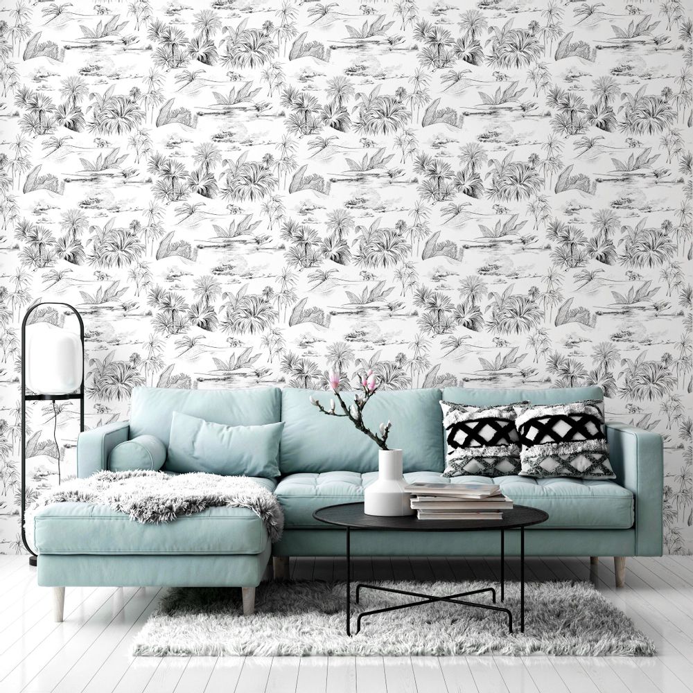 Other wall decoration - Papier peint Oasis Toile de Jouy - PAPERMINT