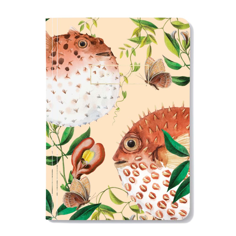 Papeterie - Carnet A5 couverture souple avec détails doré, pages lignées, Creative Lab Amsterdam - CREATIVE LAB AMSTERDAM