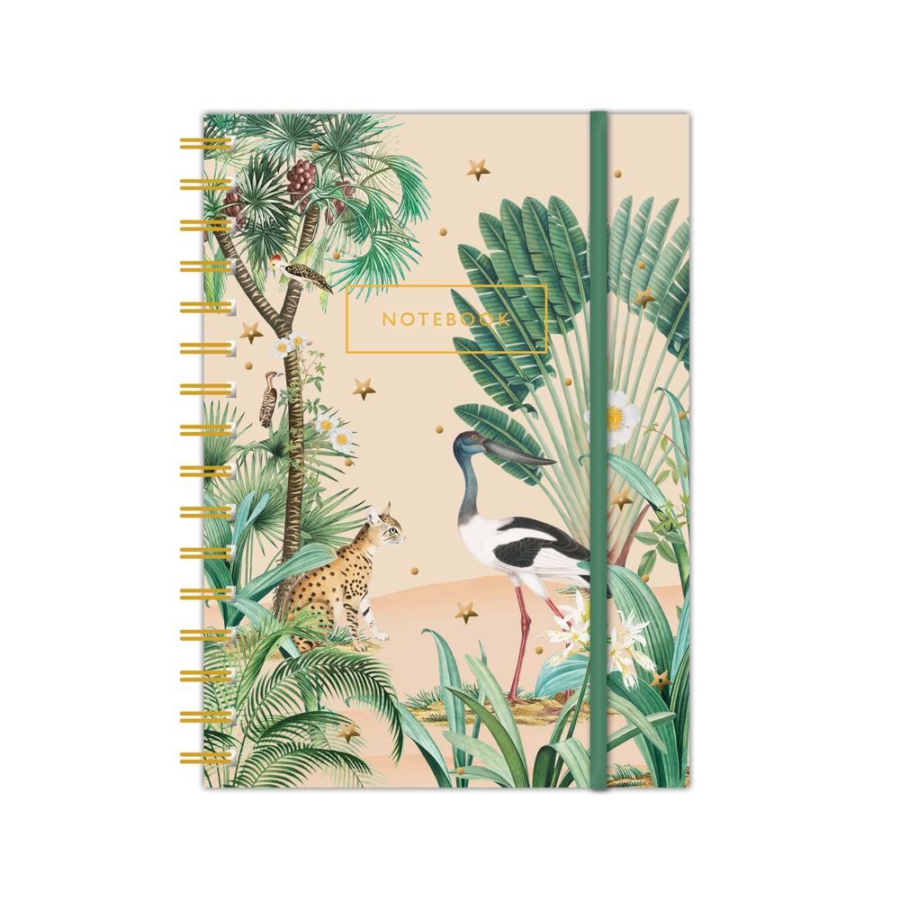 Papeterie - Carnet A6 à spirale avec fermeture par élastique - CREATIVE LAB AMSTERDAM