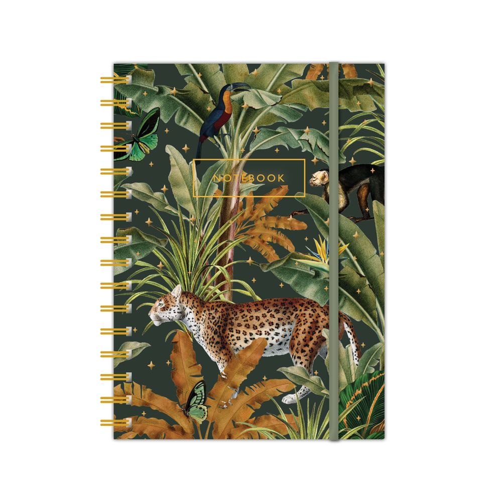 Papeterie - Carnet A6 à spirale avec fermeture par élastique - CREATIVE LAB AMSTERDAM
