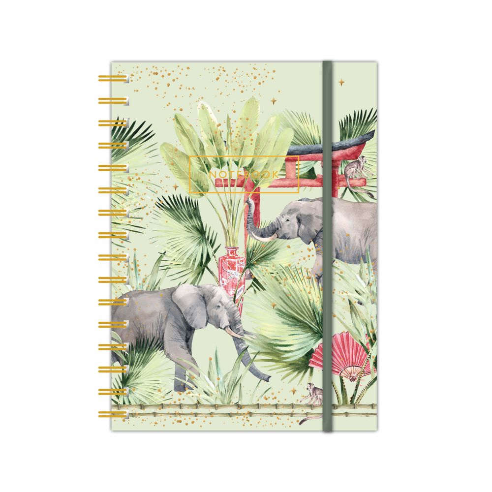 Papeterie - Carnet A6 à spirale avec fermeture par élastique - CREATIVE LAB AMSTERDAM