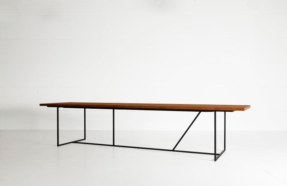 Tables de jardin - Grande Table MESA NERO - HEERENHUIS MANUFACTUUR