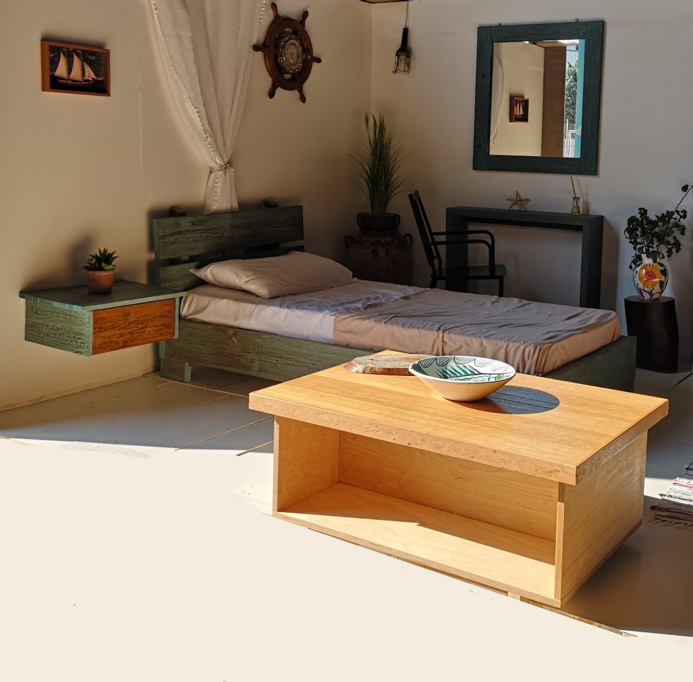 Tables basses - Table basse Plateau en chêne Fisherman B - LIVING MEDITERANEO