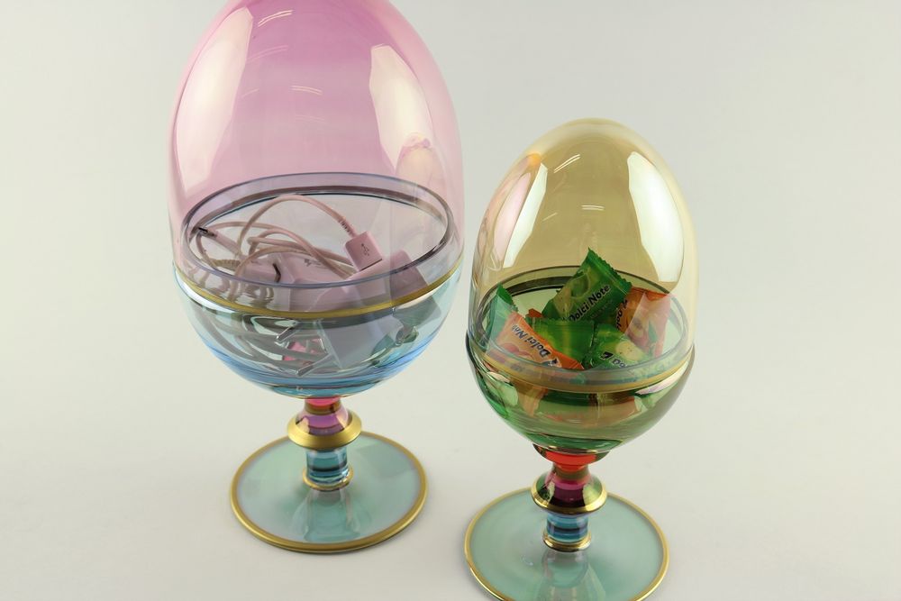 Gifts - Arlecchino (Harlequin) 2 Boxes Eggs - GRIFFE MONTENAPOLEONE MILANO