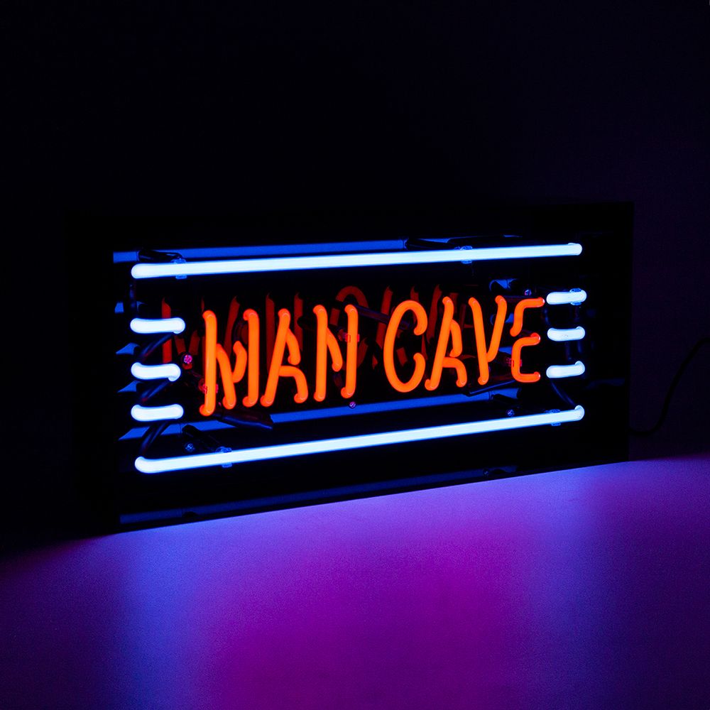 Desk lamps - 'Man Cave' Acrylic Box Neon Light - LOCOMOCEAN
