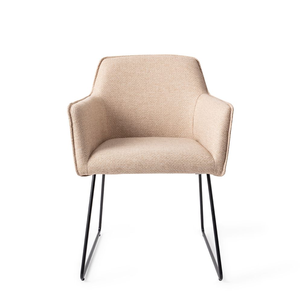 Chairs for hospitalities & contracts - Hofu Dining Chair - Wild Walnut, Slide Black - JESPER HOME