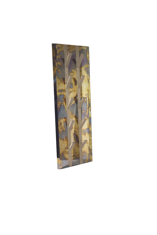 Other wall decoration - MIRRORED WALL BOTTLE RACK - ANTIQUE MIRROR