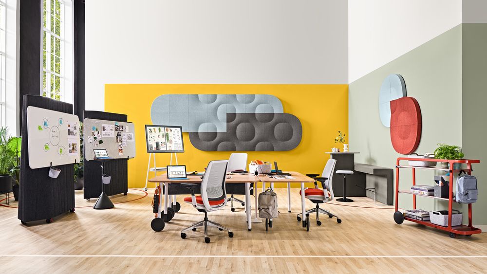 Ensembles muraux - Panneaux acoustiques Truchet - STEELCASE