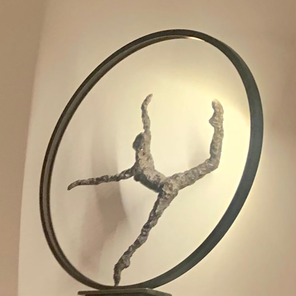 Sculptures, statuettes and miniatures - Sculpture Flying in a Circle - Bronze - CATHERINE DE KERHOR