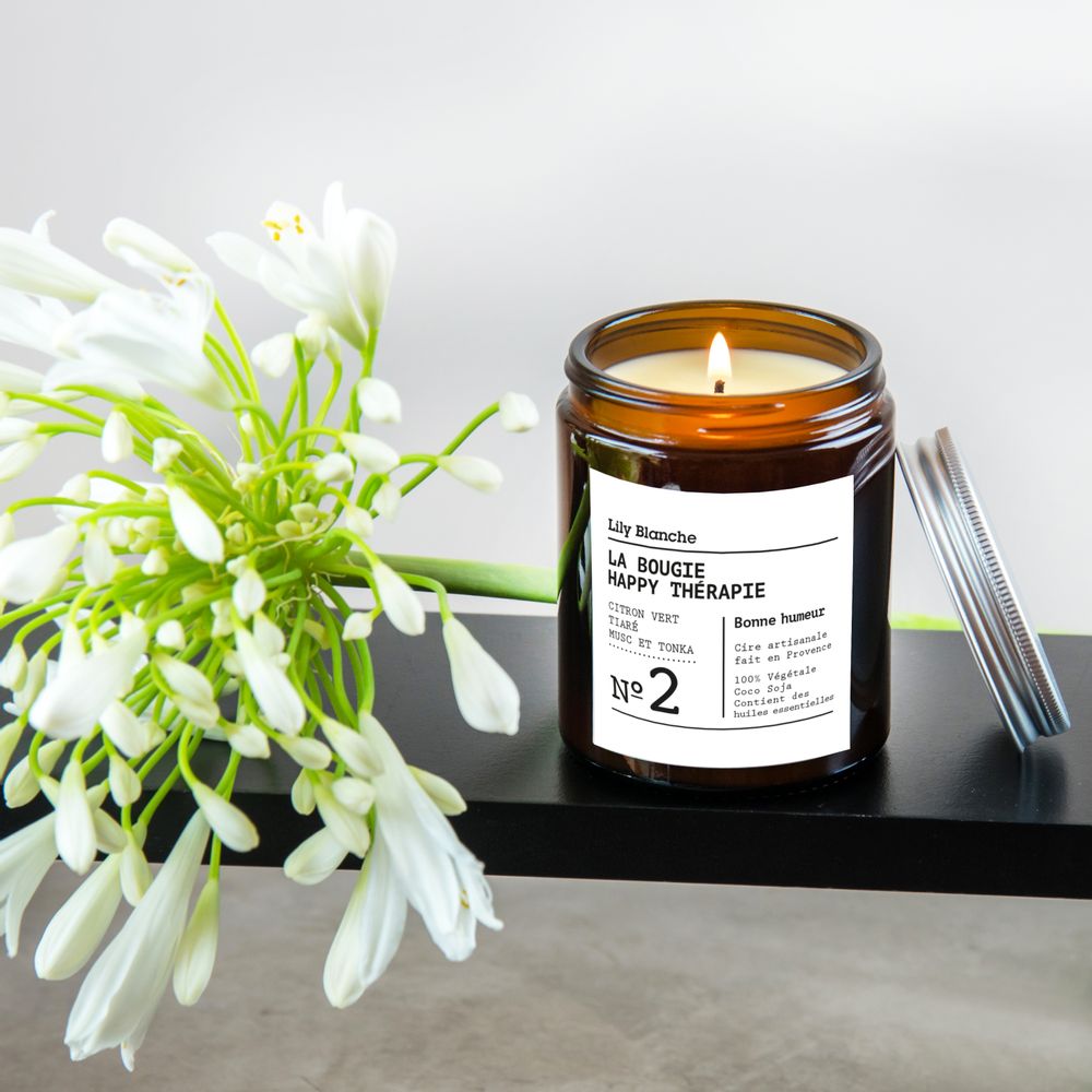 Candles - La Bougie Happy Thérapie N°2 Bonne Humeur - LILY BLANCHE
