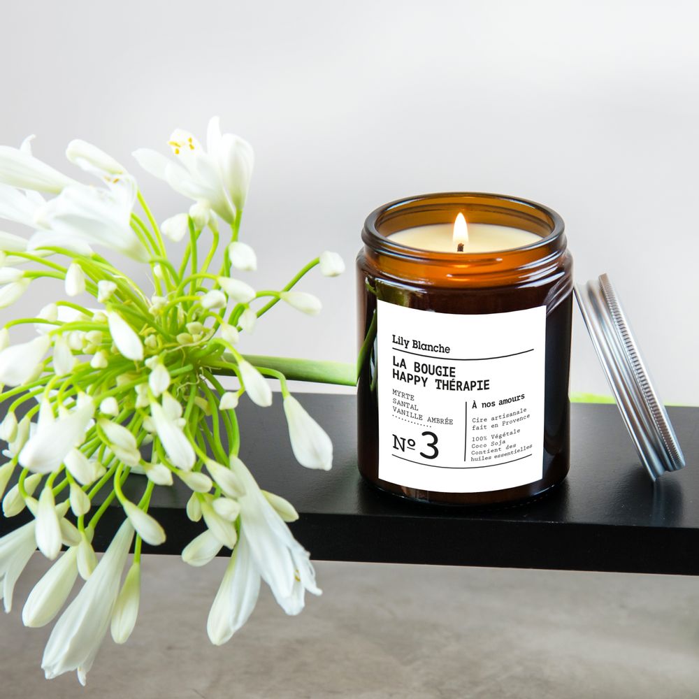 Bougies - La Bougie Happy Thérapie N°3 A nos amours - LILY BLANCHE