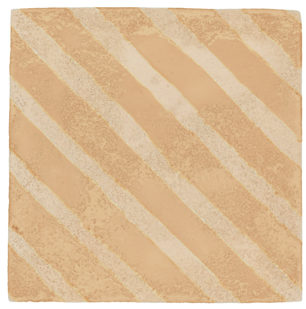 Other wall decoration - STRIPE- handmade terracotta tile - covering, tiling - COSMOGRAPHIES