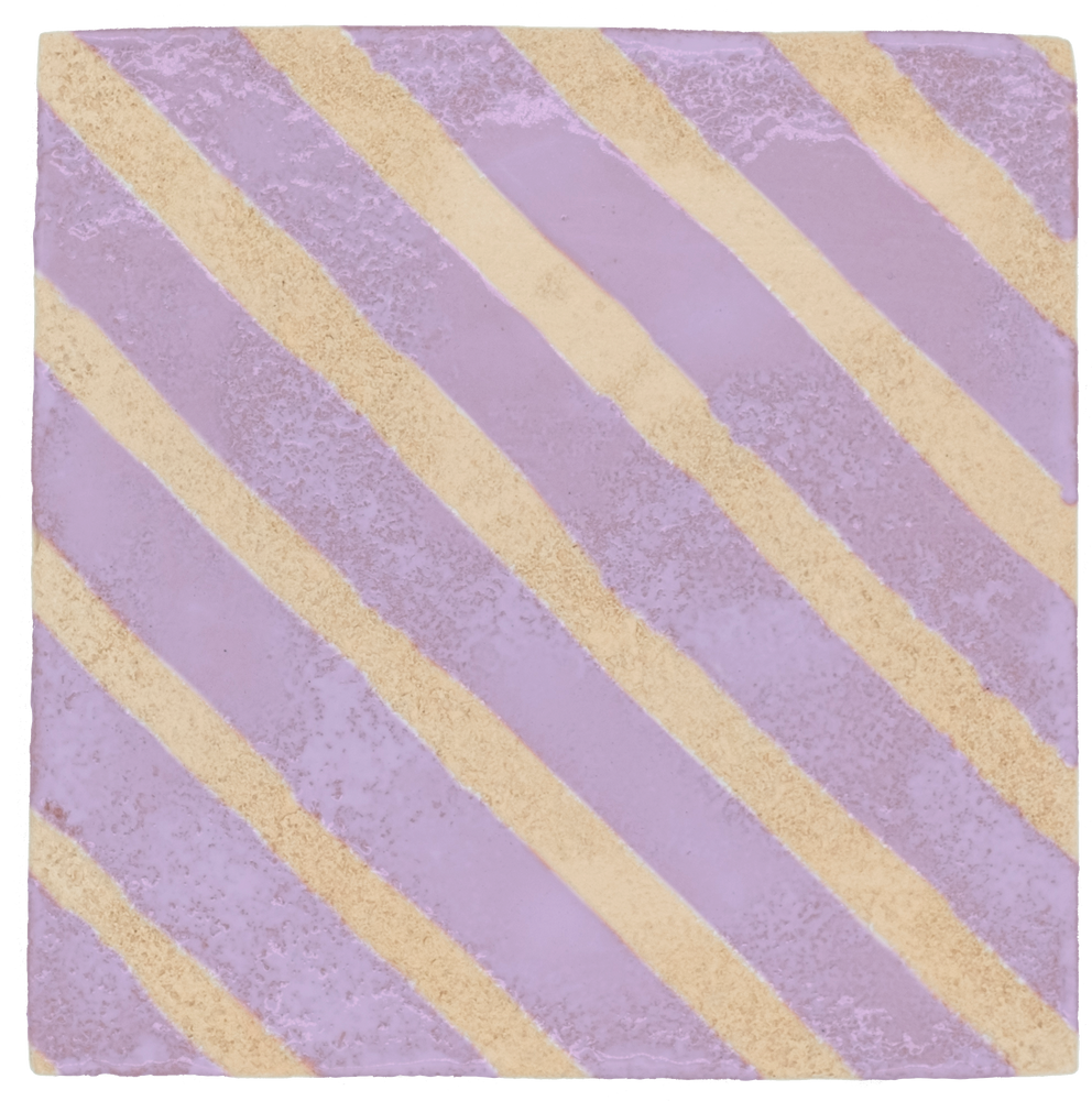 Other wall decoration - STRIPE- handmade terracotta tile - covering, tiling - COSMOGRAPHIES