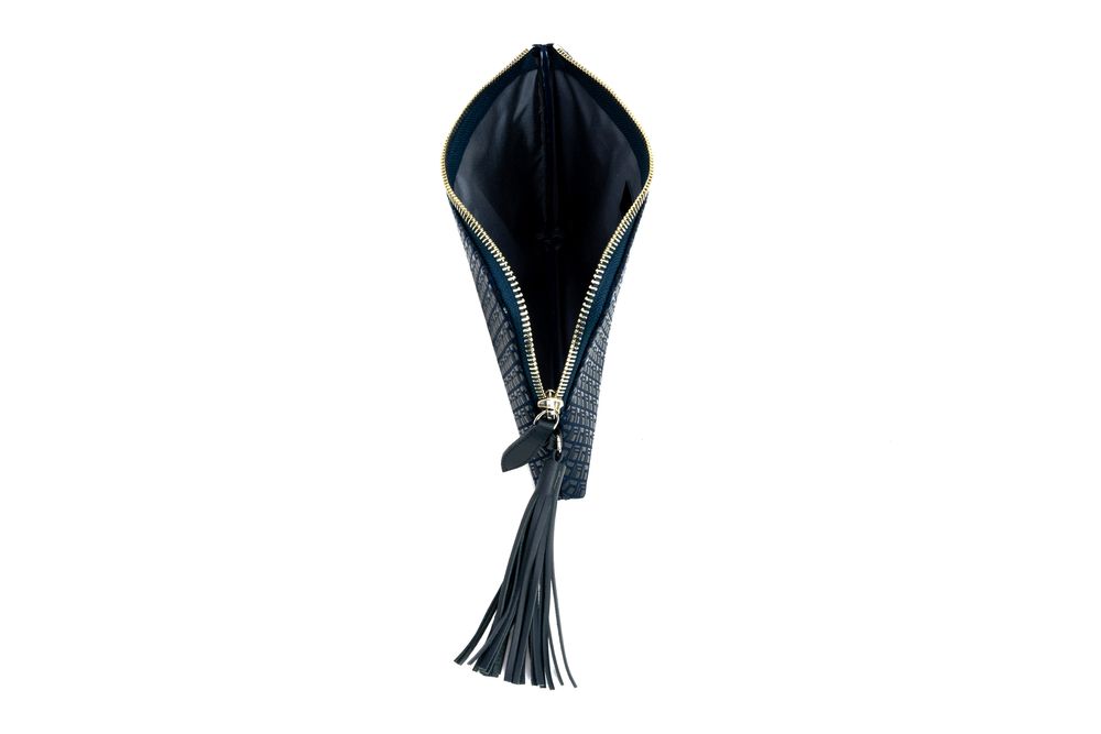 Leather goods - Clutch - Made of lacquered deer leather and cowhide - INDEN EST.1582