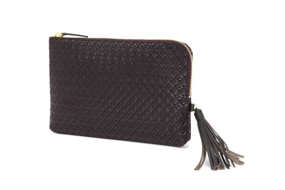 Leather goods - Clutch - Made of lacquered deer leather and cowhide - INDEN EST.1582