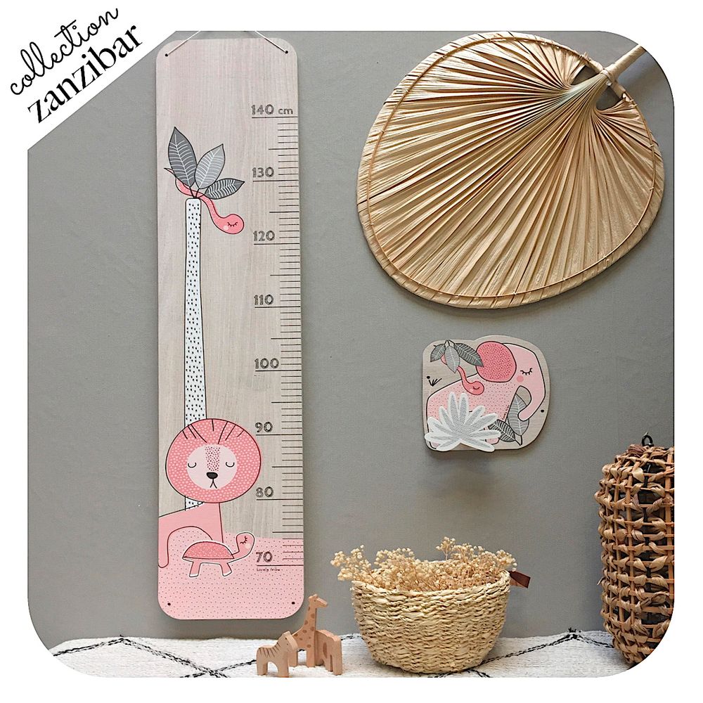 Other wall decoration - WALL DECORATION - ZANZIBAR TROPICAL FRESH PINK - LOVELY TRIBU DECORATION