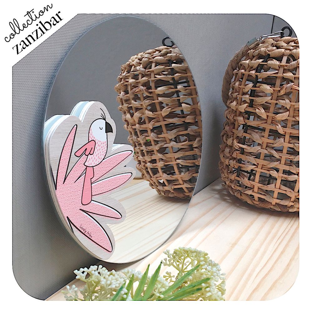 Other wall decoration - WALL DECORATION - ZANZIBAR TROPICAL FRESH PINK - LOVELY TRIBU DECORATION
