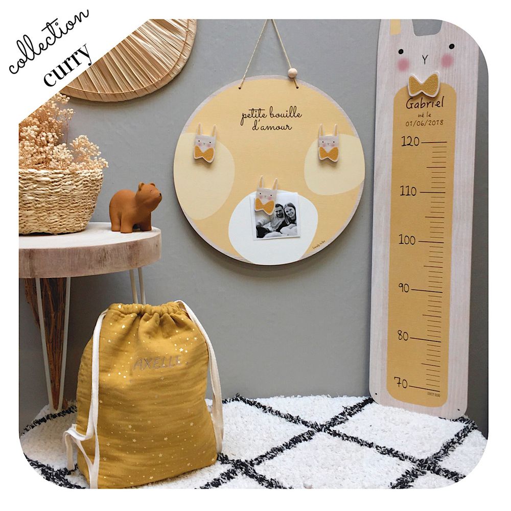 Objets personnalisables - Tableau magnétique Curry - LOVELY TRIBU DECORATION
