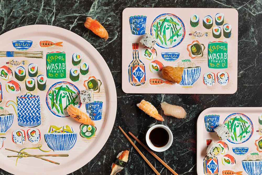 Table mat - Sushi - trays - tablemats - placemats - Serving tray - JAMIDA OF SWEDEN