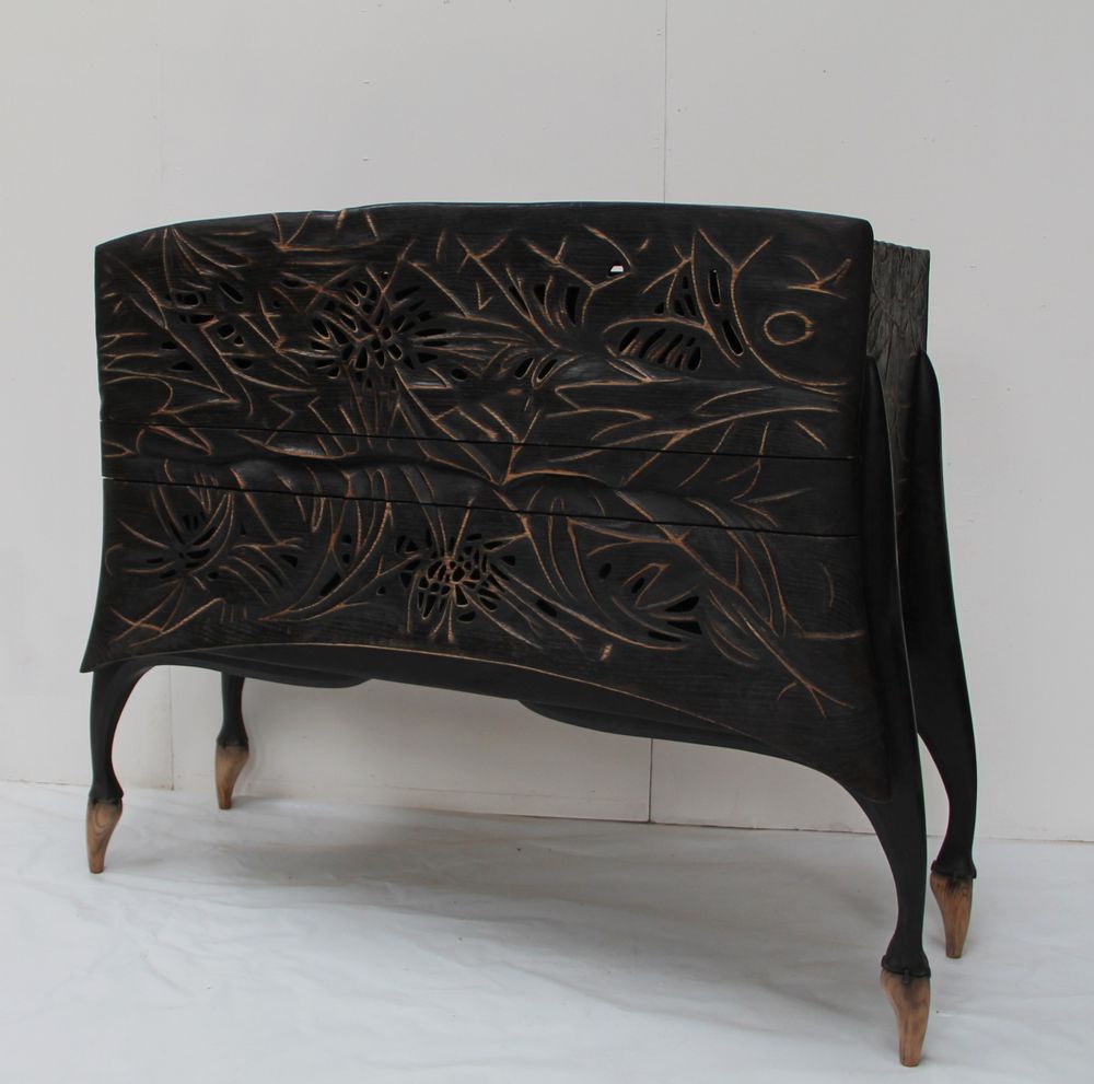 Chests of drawers - chest of drawers “Bonheur noir” - THIERRY LAUDREN