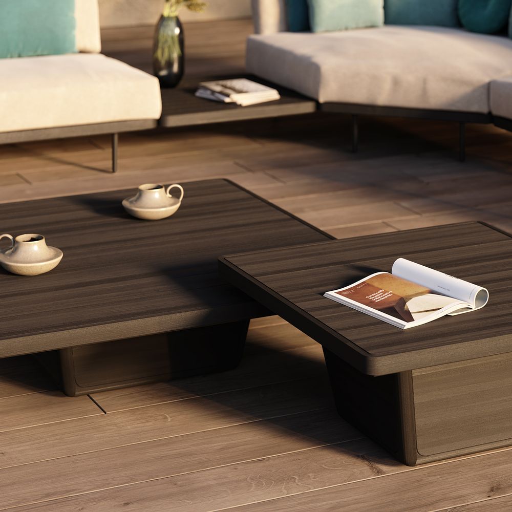 Lawn tables - Outdoor coffee table Cobi 79x79x30 - MANUTTI