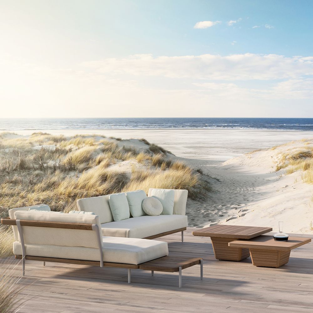 Lawn tables - Outdoor coffee table Cobi 79x79x30 - MANUTTI