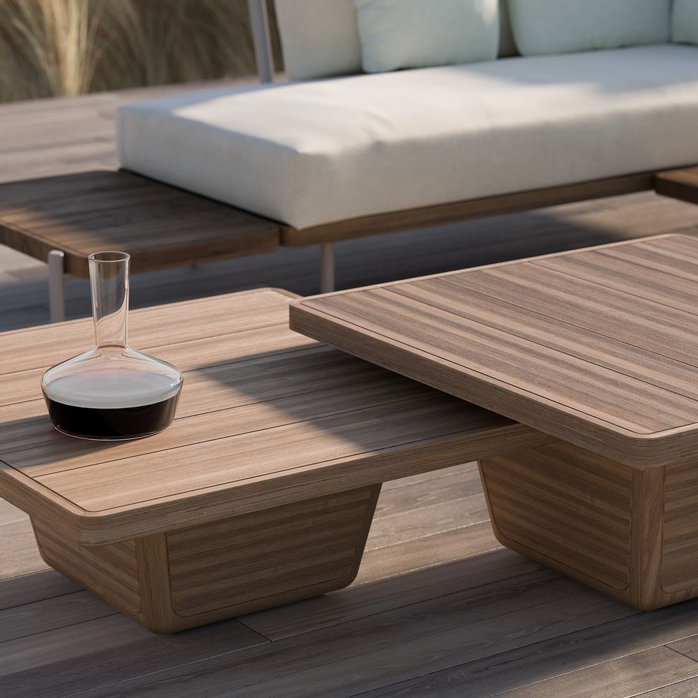 Lawn tables - Outdoor coffee table Cobi 79x79x30 - MANUTTI